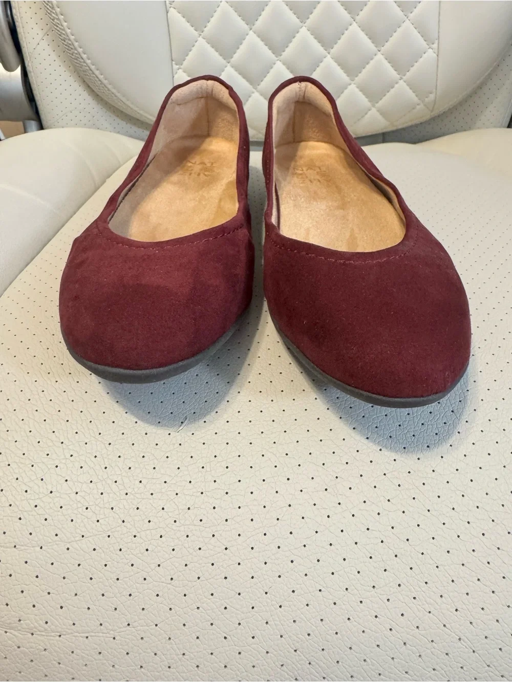 Naturalizer Burgundy Suede Ballet Flats Women’s Approx. Size 8–8.5